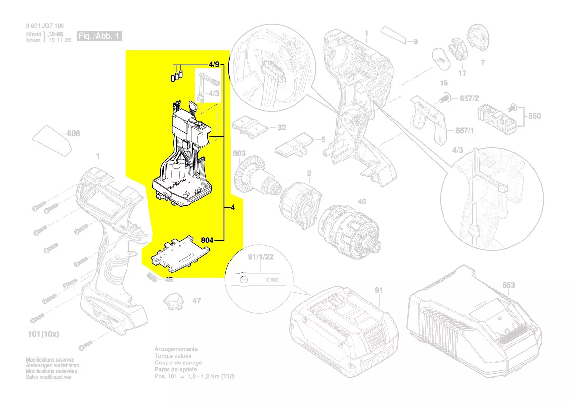 Module électronique réf. 1 607 233 5FR Bosch